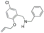 1-[2-(ALLYLOXY)-5-CHLOROPHENYL]-N-BENZYLMETHANAMINE Struktur