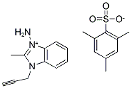 1-AMINO-2-METHYL-3-(2-PROPYNYL)-3H-BENZIMIDAZOL-1-IUM Struktur