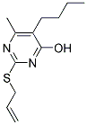 2-(ALLYLTHIO)-5-BUTYL-6-METHYLPYRIMIDIN-4-OL Struktur