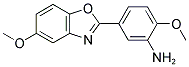 2-METHOXY-5-(5-METHOXY-1,3-BENZOXAZOL-2-YL)ANILINE Struktur