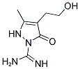 4-(2-HYDROXYETHYL)-3-METHYL-5-OXO-2,5-DIHYDRO-1H-PYRAZOLE-1-CARBOXIMIDAMIDE Struktur