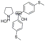 (R)-A,A-BIS(4-THIOANISOLE)-2-PYRROLIDINEMETHANOL HYDROCHLORIDE Struktur