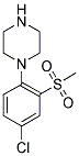 1-[4-CHLORO-2-(METHYLSULFONYL)PHENYL]PIPERAZINE Struktur