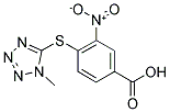 4-(1-METHYL-1H-TETRAZOL-5-YLSULFANYL)-3-NITRO-BENZOIC ACID Struktur