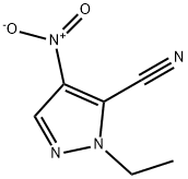 2-ETHYL-4-NITRO-2 H-PYRAZOLE-3-CARBONITRILE Struktur