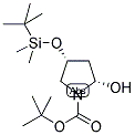 (2S,4R)-4-(TERT-BUTYL-DIMETHYL-SILANYLOXY)-2-HYDROXY-PYRROLIDINE-1-CARBOXYLIC ACID TERT-BUTYL ESTER Struktur