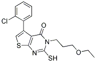 5-(2-CHLOROPHENYL)-3-(3-ETHOXYPROPYL)-2-MERCAPTOTHIENO[2,3-D]PYRIMIDIN-4(3H)-ONE Struktur