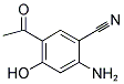 5-ACETYL-2-AMINO-4-HYDROXYBENZONITRILE Struktur