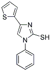 1-PHENYL-4-THIEN-2-YL-1H-IMIDAZOLE-2-THIOL Struktur