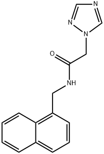 N-(1-NAPHTHYLMETHYL)-2-(1H-1,2,4-TRIAZOL-1-YL)ACETAMIDE Struktur