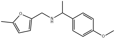 [1-(4-METHOXY-PHENYL)-ETHYL]-(5-METHYL-FURAN-2-YL-METHYL)-AMINE Struktur