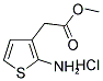 2-AMINOTHIOPHENEACETIC ACID METHYL ESTER HYDROCHLORIDE Struktur