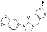 1-(1,3-BENZODIOXOL-5-YL)-3-(4-FLUOROBENZYL)IMIDAZOLIDIN-2-ONE Struktur