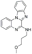 (3-METHOXY-PROPYL)-(5,7,11B-TRIAZA-BENZO[C]FLUOREN-6-YL)-AMINE Struktur