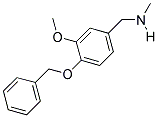 N-[4-(BENZYLOXY)-3-METHOXYBENZYL]-N-METHYLAMINE Struktur