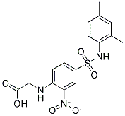 [4-(2,4-DIMETHYL-PHENYLSULFAMOYL)-2-NITRO-PHENYLAMINO]-ACETIC ACID Struktur