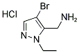 C-(4-BROMO-2-ETHYL-2 H-PYRAZOL-3-YL)-METHYLAMINE HYDROCHLORIDE Struktur