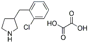 3-(2-CHLOROBENZYL)PYRROLIDINE OXALATE Struktur