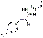 N-(4-CHLOROBENZYL)-3-(METHYLTHIO)-1H-1,2,4-TRIAZOL-5-AMINE Struktur