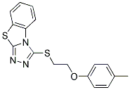 3-([2-(4-METHYLPHENOXY)ETHYL]THIO)[1,2,4]TRIAZOLO[3,4-B][1,3]BENZOTHIAZOLE Struktur