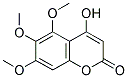 4-HYDROXY-5,6,7-TRIMETHOXYCHROMEN-2-ONE Struktur