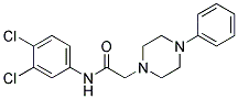 N-(3,4-DICHLOROPHENYL)-2-(4-PHENYLPIPERAZINO)ACETAMIDE Struktur