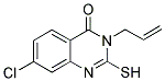 3-ALLYL-7-CHLORO-2-MERCAPTO-3H-QUINAZOLIN-4-ONE Struktur