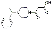 3-OXO-3-[4-(1-PHENYLETHYL)PIPERAZIN-1-YL]PROPANOIC ACID Struktur