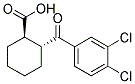 TRANS-2-(3,4-DICHLOROBENZOYL)CYCLOHEXANE-1-CARBOXYLIC ACID Struktur