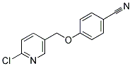 4-[(6-CHLORO-3-PYRIDINYL)METHOXY]BENZENECARBONITRILE Struktur