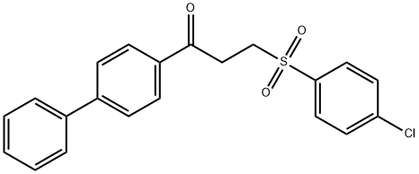 1-[1,1'-BIPHENYL]-4-YL-3-[(4-CHLOROPHENYL)SULFONYL]-1-PROPANONE Structure