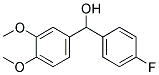 4-FLUORO-3',4'-DIMETHOXYBENZHYDROL Struktur