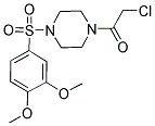 1-(CHLOROACETYL)-4-[(3,4-DIMETHOXYPHENYL)SULFONYL]PIPERAZINE Struktur