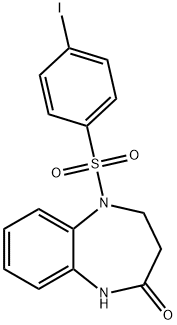 5-[(4-IODOPHENYL)SULFONYL]-1,3,4,5-TETRAHYDRO-2H-1,5-BENZODIAZEPIN-2-ONE Struktur