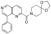 2-(1,4-DIOXA-8-AZASPIRO[4.5]DEC-8-YLCARBONYL)-8-PHENYL-1,6-NAPHTHYRIDINE Struktur