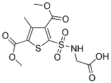 (([3,5-BIS(METHOXYCARBONYL)-4-METHYLTHIEN-2-YL]SULFONYL)AMINO)ACETIC ACID Struktur