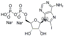 8-IODO-ADENOSINE-5'-DIPHOSPHATE, SODIUM SALT Struktur