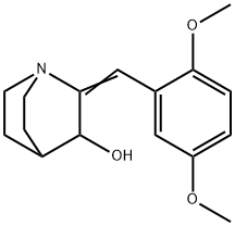 2-[(2,5-DIMETHOXYPHENYL)METHYLENE]-3-QUINUCLIDINOL Struktur