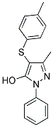 3-METHYL-4-[(4-METHYLPHENYL)THIO]-1-PHENYL-1H-PYRAZOL-5-OL Struktur