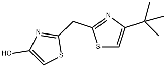 2-([4-(TERT-BUTYL)-1,3-THIAZOL-2-YL]METHYL)-1,3-THIAZOL-4-OL Struktur