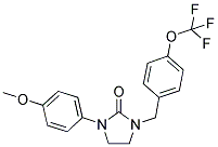 1-(4-METHOXYPHENYL)-3-[4-(TRIFLUOROMETHOXY)BENZYL]IMIDAZOLIDIN-2-ONE Struktur