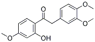 2(3',4'-DIMETHOXYPHENYL)-2'-HYDROXY-4'-METHOXYACETOPHENONE Struktur