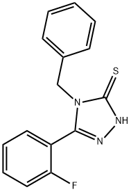 4-BENZYL-5-(2-FLUORO-PHENYL)-4H-[1,2,4]TRIAZOLE-3-THIOL Struktur