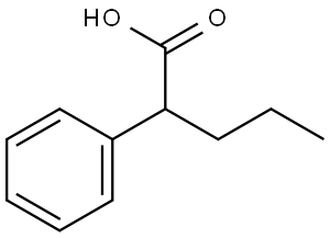 2-PHENYL-PENTANOIC ACID Struktur