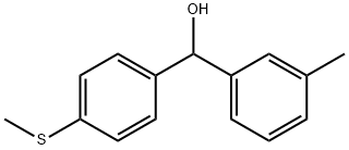 3-METHYL-4'-(METHYLTHIO)BENZHYDROL Struktur