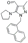 3-METHYL-1-(1-NAPHTHYLMETHYL)-5-PYRROLIDIN-1-YL-1H-PYRAZOLE-4-CARBALDEHYDE Struktur