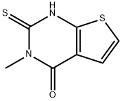 2-MERCAPTO-3-METHYL-3H-THIENO[2,3-D]PYRIMIDIN-4-ONE Struktur