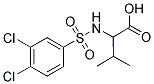 2-[[(3,4-DICHLOROPHENYL)SULFONYL]AMINO]-3-METHYLBUTANOIC ACID Struktur