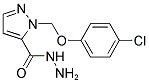 2-(4-CHLORO-PHENOXYMETHYL)-2 H-PYRAZOLE-3-CARBOXYLIC ACID HYDRAZIDE Struktur