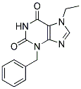 3-BENZYL-7-ETHYL-3,7-DIHYDRO-PURINE-2,6-DIONE Struktur